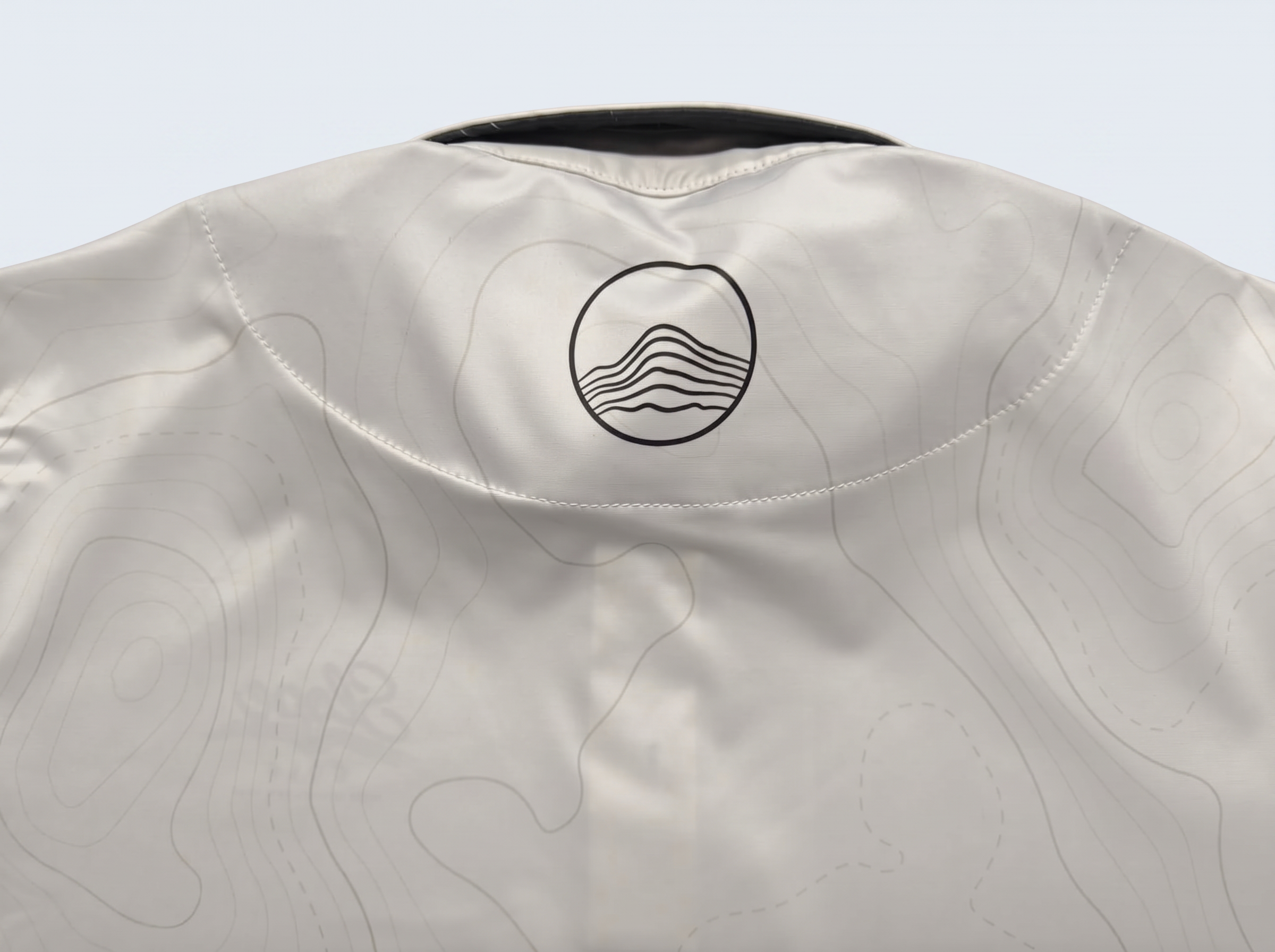 Slope Golf private-label polo — back detail view