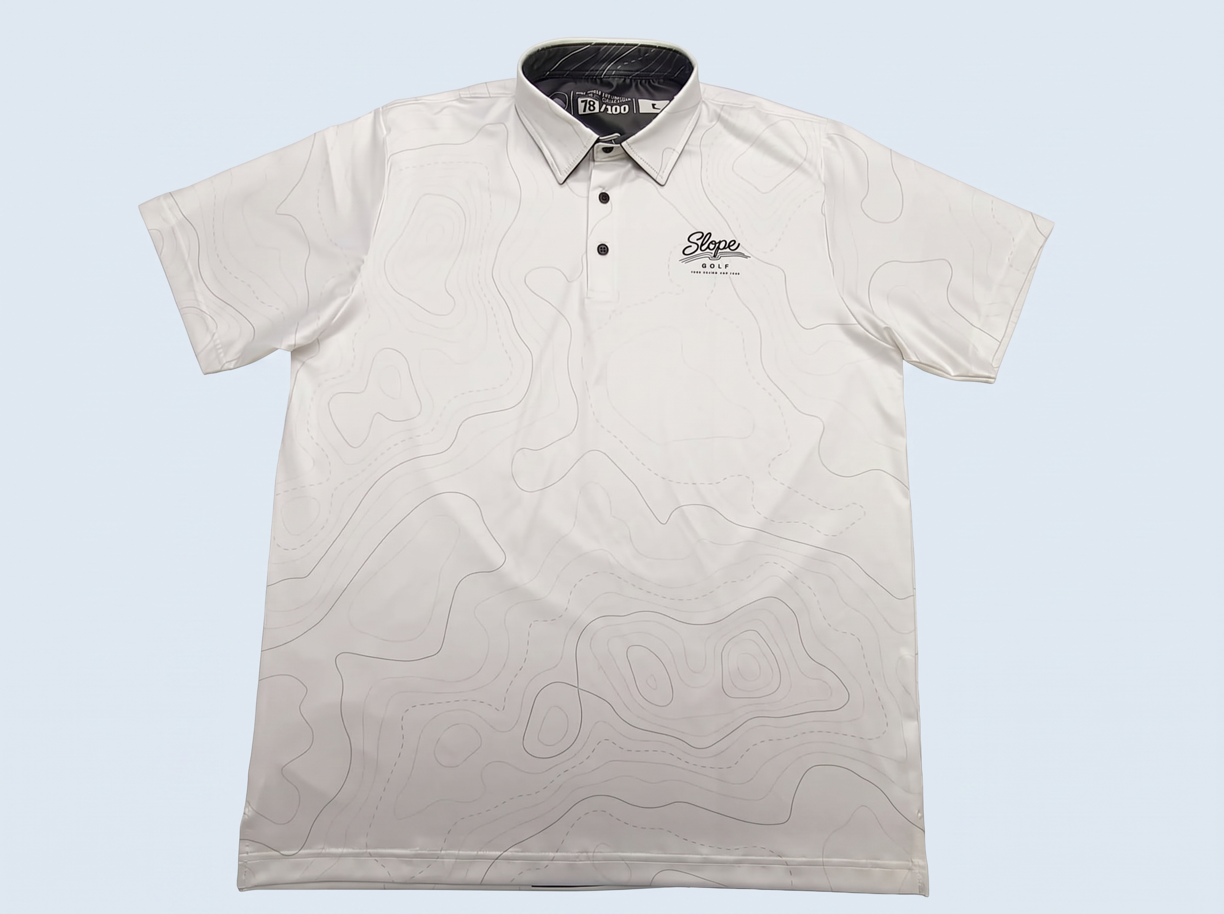 Slope Golf private-label polo — front view